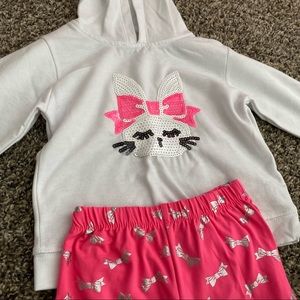 Easter bunny matching outfit size 4 sequined bunny of hoodie top